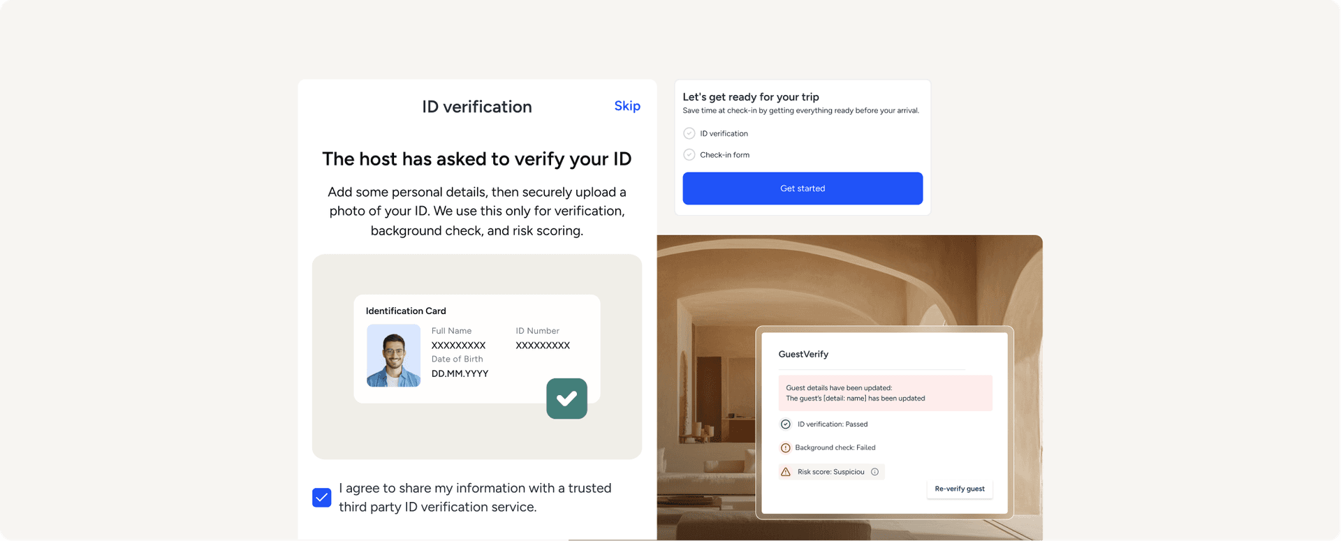 Built-in guest <em>verification</em> for <br>built-in peace of mind