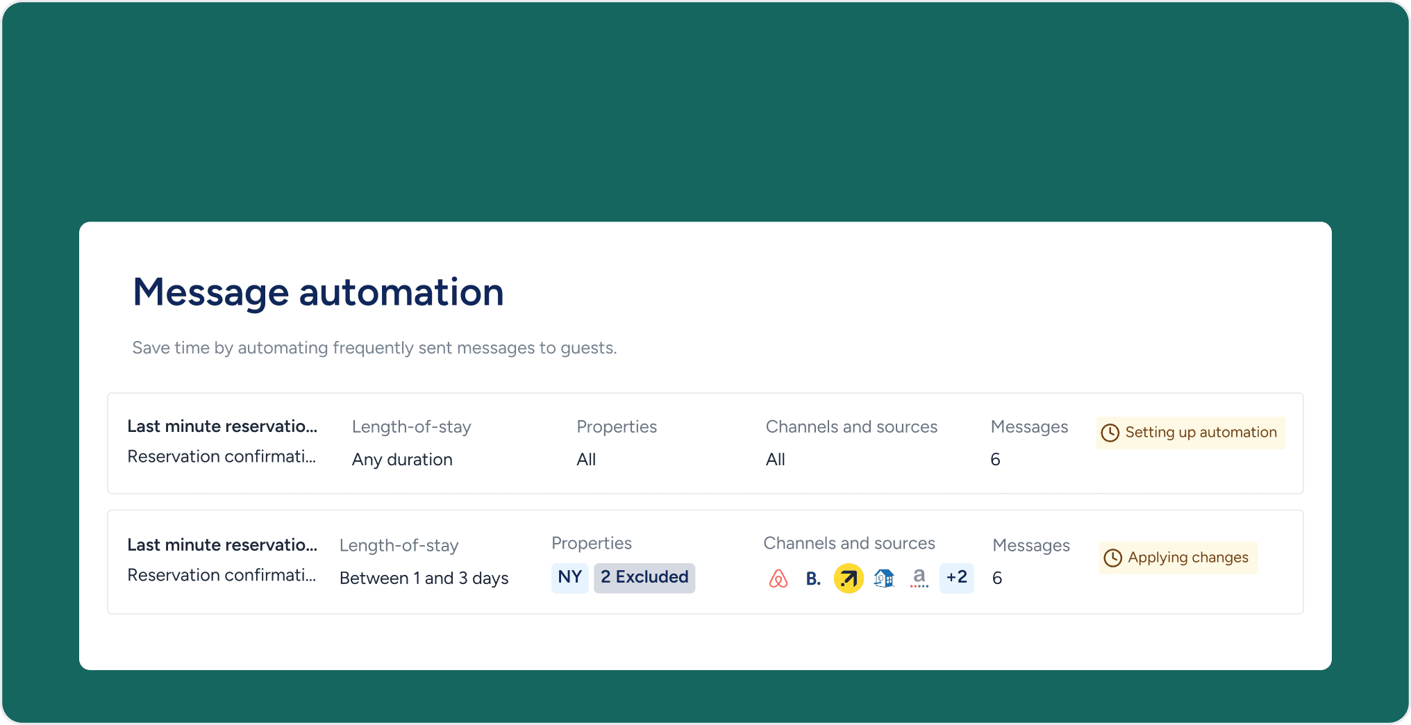 Automate guest arrivals