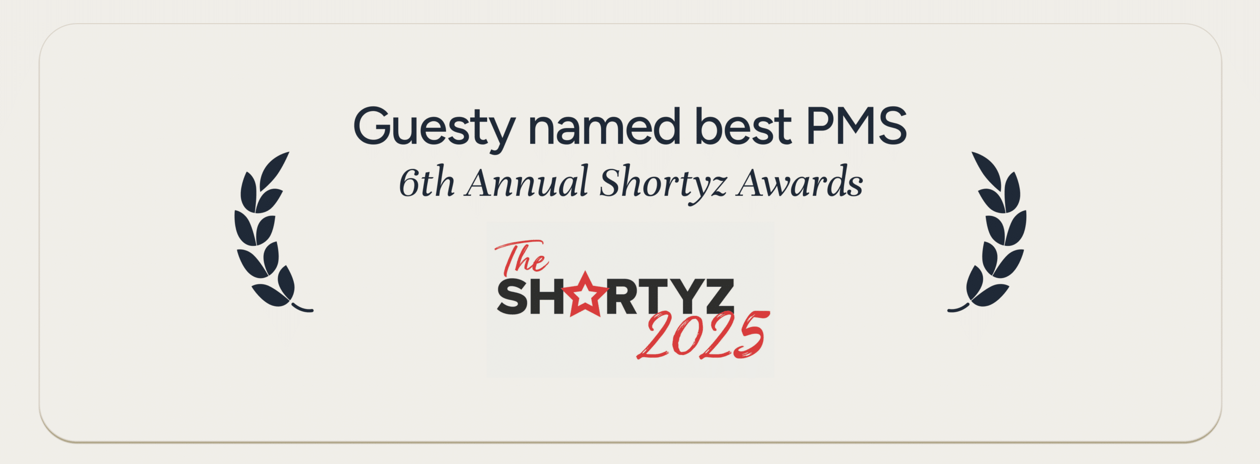 Guesty Named Best PMS at the 6th Annual Shortyz Awards