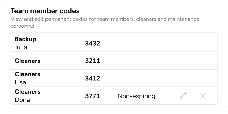 Control property entry