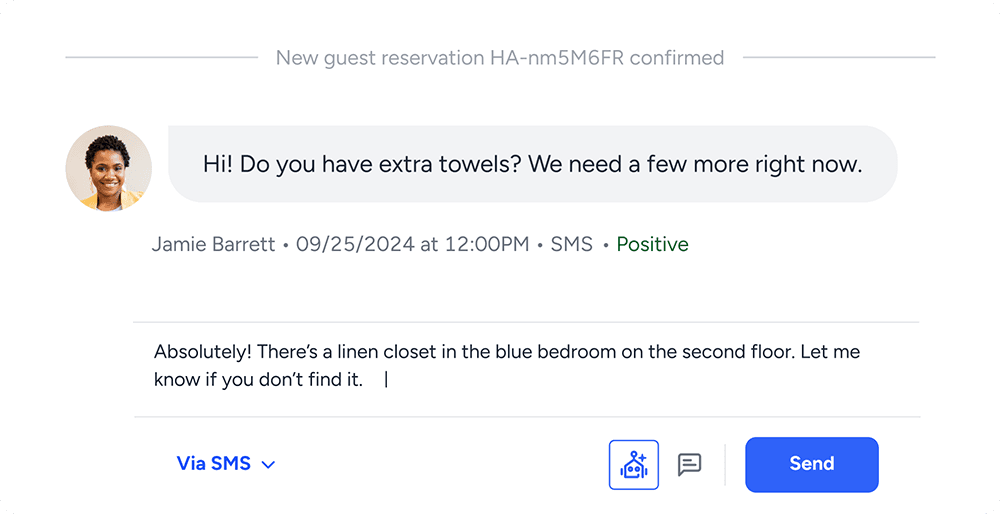 Deliver in-stay support