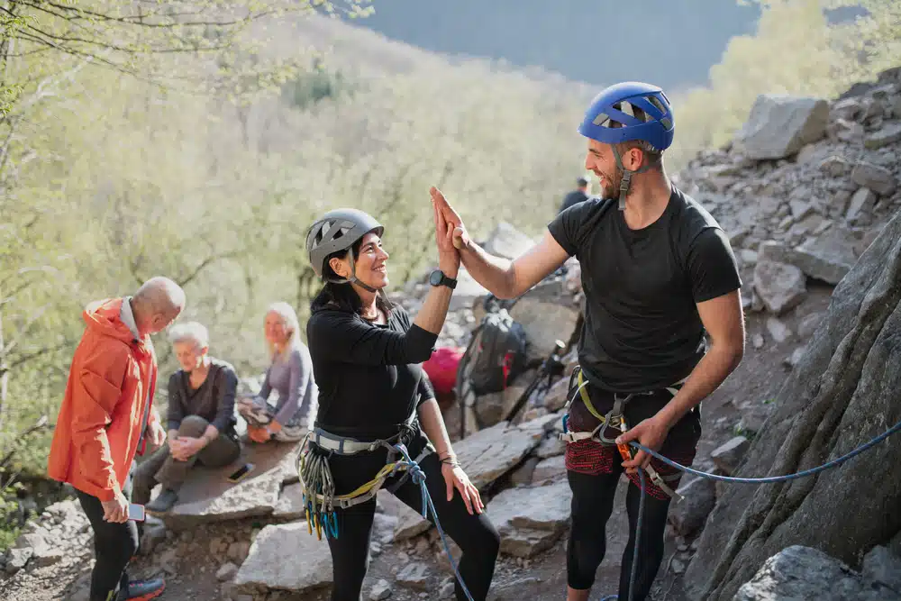 abseiling