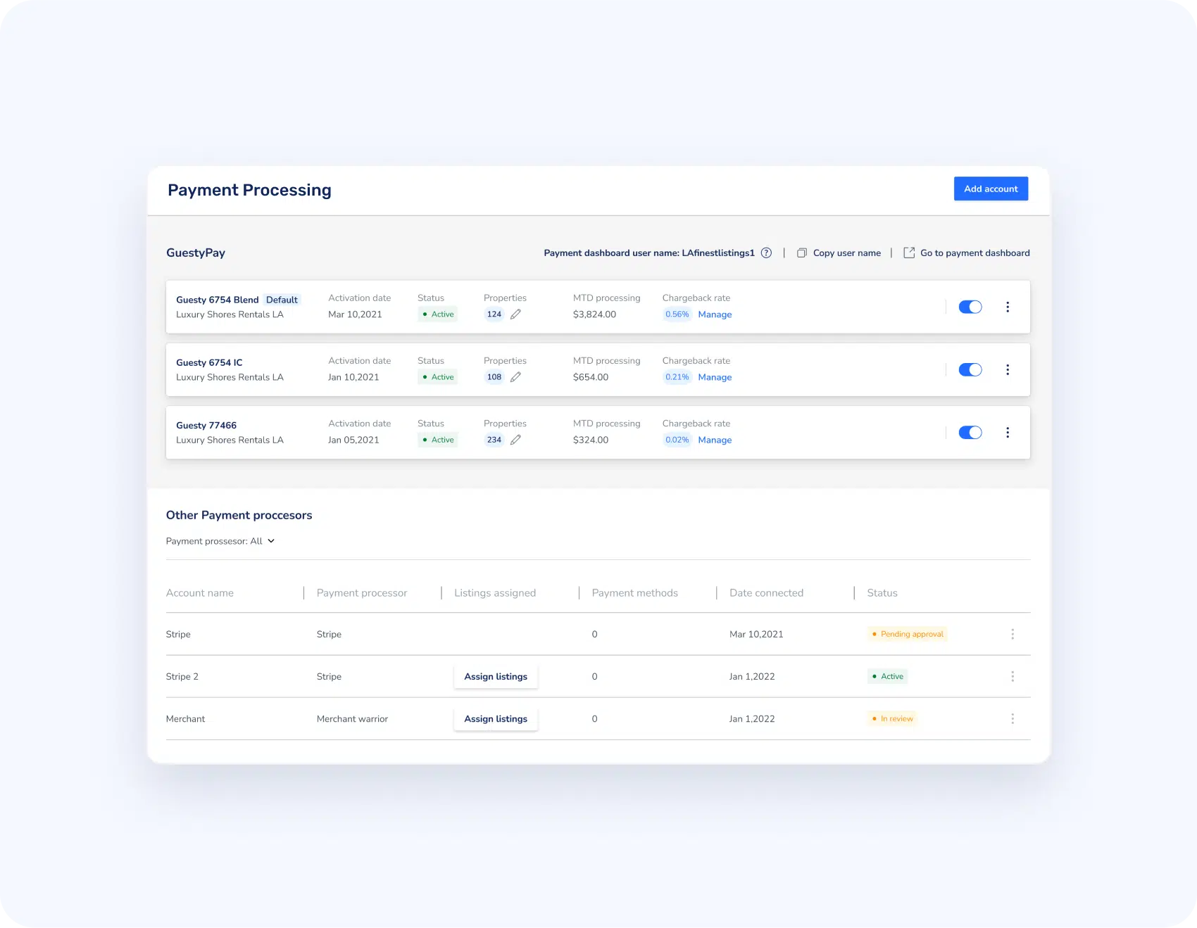 Property Management Payment Processing by Guesty