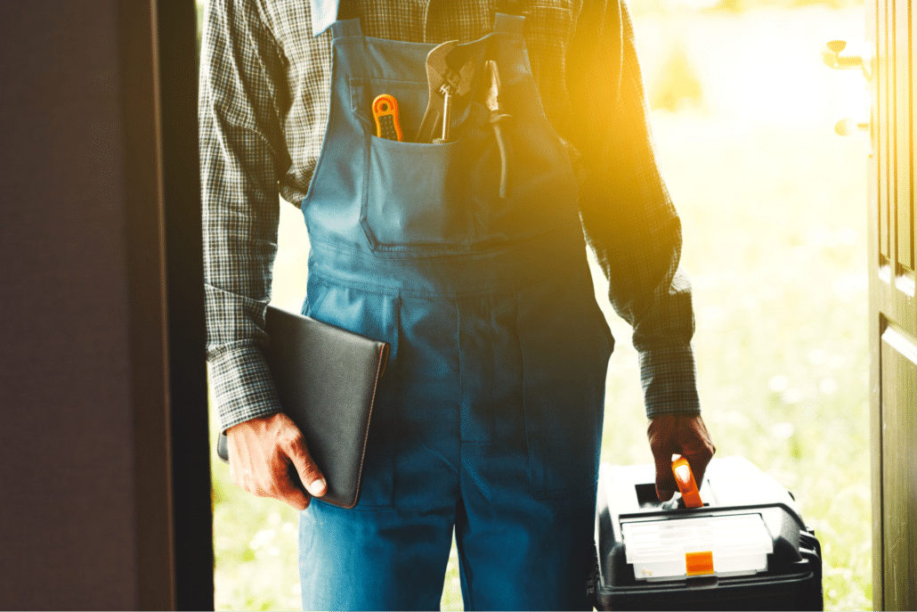 worker with toolbox